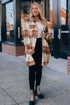 Plaid Print Flap Pockets Long Shacket